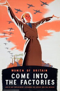 「英国の女性が工場にやってくる」、c1940 作： Unbekannt