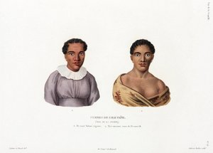 ソサエティ諸島のタヒチの女性たち 作： Unbekannt