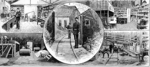 ノーベル爆発物会社の労働者、アーディア、エアシャー、1884 作： Unbekannt
