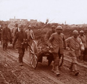 負傷、フランス北部、ヌーヴィル、c1914-c1918 作： Unbekannt