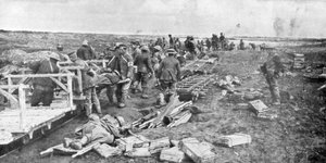 負傷した避難場所、フランス、ヴィミー、第一次世界大戦、1917年4月