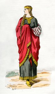 後期カロリング朝の若い女性、c990 1882-1884 作： Unbekannt