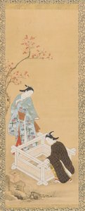 井戸の近くの若者と乙女、江戸時代、1615-1868. 作： Unbekannt