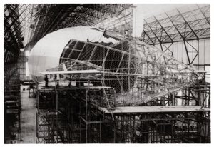 ツェッペリンLZ 126、建設中、フリードリヒスハーフェン、ドイツ、1924 1933 作： Unbekannt