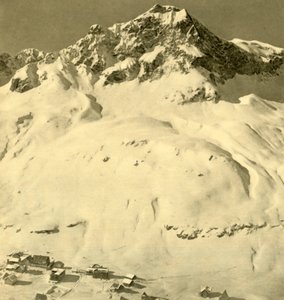 ZürsとHasenfluhピーク、フォアアールベルク、オーストリア、c1935。 作： Unbekannt