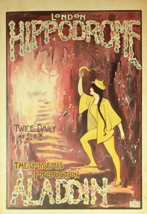 アラジン：London Hippodromeのポスター