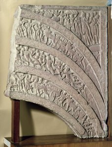 玄関からのArchitrave、赤い砂岩、マトゥラ、アップ、紀元2世紀 作： Unbekannt Unbekannt
