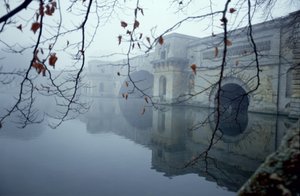 湖に架かる橋、オックスフォードシャー州ブレナム宮殿、1705年から24世紀にかけて建設 作： Unbekannt Unbekannt