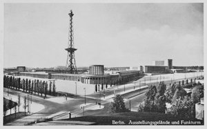 展示ホールと放送塔、シャルロッテンブルク、ベルリン、c.1930 作： Unbekannt Unbekannt