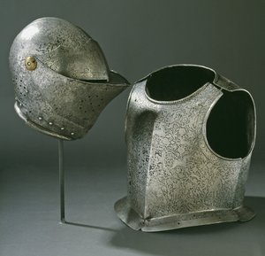 ヘルメットと鎧、c.1620（鋼） 作： Unbekannt Unbekannt