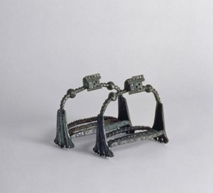 16世紀のTradescantコレクションのヘンリー8世のあぶみ（鉄と錫）