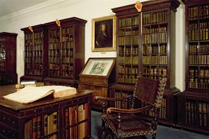 Pepys Library、Magdalene College、ケンブリッジの内部ビュー 作： Unbekannt Unbekannt
