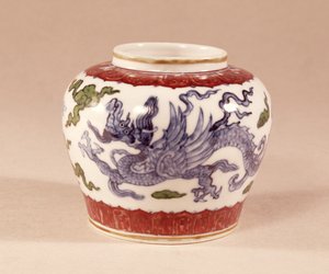 壺、15世紀後半の東彩装飾（格闘または対照的な色） 作： Unbekannt Unbekannt