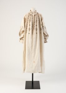 マンブラックワーク刺繍リネンシャツ、1600年代（リネン） 作： Unbekannt Unbekannt