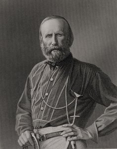 写真、パブからウィリアムホール（1807-71）によって刻まれたジュゼッペガリバルディ（1807-82）の肖像画。ウィリアム・マッケンジー 作： Unbekannt Unbekannt