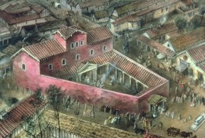 ベルラミウムにある2世紀の三角形の寺院の再建