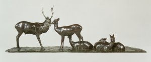 鹿と鹿と鹿の子鹿レンブラント・ブガッティ（1885-1916）