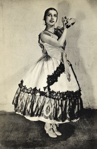 タマラ・トウマノヴァ、「脚注からバレエへ」から、1938年に公開（bw写真） 作： Unbekannt Unbekannt