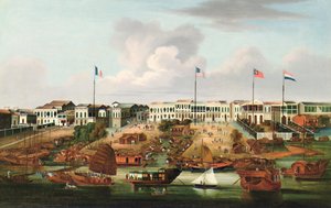 カントンの洪-中国貿易、c.1850 作： Unbekannt Unbekannt