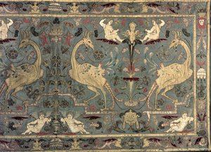 17世紀のルネッサンスデザインのヴァランス（シルク） 作： Unbekannt Unbekannt