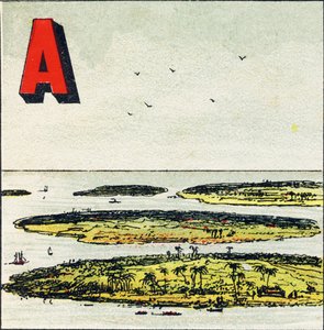 A：Archipelago。同じ海に浮かぶ島々の集まりである。Guerin-Muller et Cie, editeurs, Paris. 作： Unbekannt