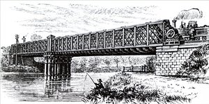 格子桁の橋 作： Unbekannt