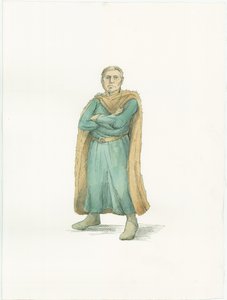 1066 年頃のノルマンディー公ウィリアムを示す復元図 作： Unbekannter Künstler