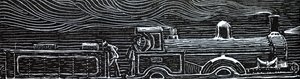 夜に走る列車。 作： Unbekannt