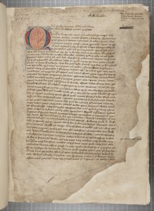 Marcus Tullius Ciceroの哲学作品を1471年のEditio romanaから抜粋したと思われる3つの手による写本に、Archibald Whitelawらの手による余白を加えたもので、1480年頃のもの（羊皮紙にインク）。 作： Unbekannt