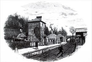 ノース・スタッフォードシャー鉄道駅の様子 作： Unbekannt