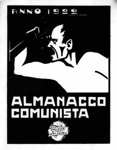 1922 年のイタリア共産党 (PCI) のプロパガンダ ポスター: アルマナック。 作： Alec Hunter