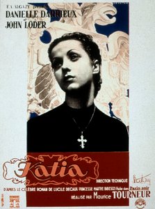 モーリス・トゥルヌール監督、ダニエル・ダリュー出演の映画「Katia」のポスター 1938年 作： Unbekannt