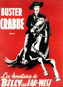 映画「ビリーの西部開拓」のポスター（BusterCrabbeと） 1948年 作： Unbekannt