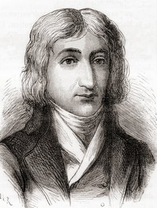 André-Jacques Garnerin、気球乗りでフレームレス パラシュートの発明者、「Les Merveilles de la Science」より、1870 年頃に出版 (リソ) 作： Unbekannter Künstler