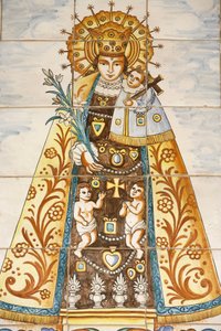 Annunciation basilica : Spanish Virgin, ナザレ, イスラエル 作： Unbekannt