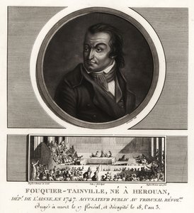Antoine Quentin Fouquier-Tainville、革命裁判の検事、ギロチンにかけられる 1795年 作： Unbekannt