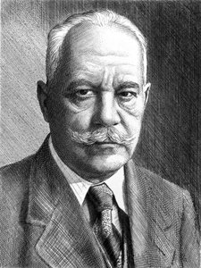 アーノルド・ゾンマーフェルド、ドイツの物理学者、1910年～1920年頃 作： Unbekannt