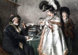 占星術師にて 1750-1800年頃 （エングレーヴィング） 作： Unbekannter Künstler