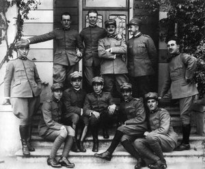 第一次世界大戦の飛行士たち。第一次世界大戦。 作： Unbekannt