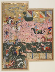 バフラム・グル狩り 作： 無名の画家