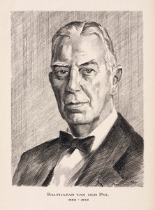バルタザール・ヴァン・デル・ポル、オランダの電気技師、1930年代頃 作： Unbekannt
