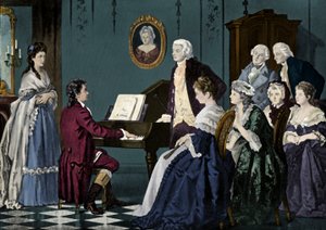Beethoven soittamassa Wolfgang Amadeus Mozartissa 作： Unbekannter Künstler