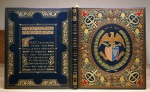 本の装丁「ゲティスバーグ演説と第二就任演説、1928 作： Unbekannt