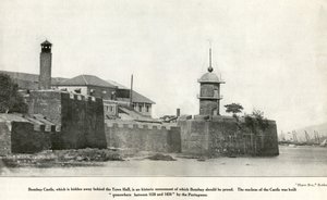 ボンベイ城の歴史的建造物、1900年代頃（写真） 作： Unbekannter Künstler