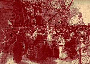 植民地への英国移民船-19世紀後半 作： Unbekannter Künstler