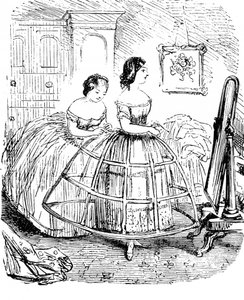英国女性のファッション - 1850年代 作： Unbekannter Künstler