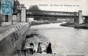 ブルターニュ, イル・エ・ビレーヌ (35), ルドン：鉄道橋 - 1904年の絵葉書 作： Unbekannt