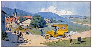 地方の孤立に反対するバスのポストトラック 作： Unbekannter Künstler