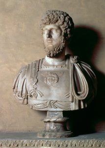 ルシウス・アウレリウス・ヴェルスの胸像 ローマ時代、2世紀（大理石製