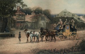 馬車のシーン 作： Unbekannter Künstler